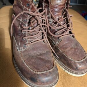 Keen Men's Distressed Brown Leather Boots